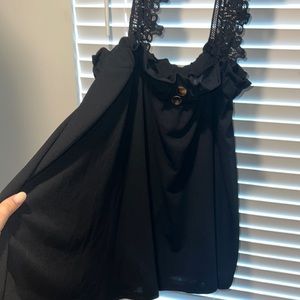 Black Skirt w/ Suspenders